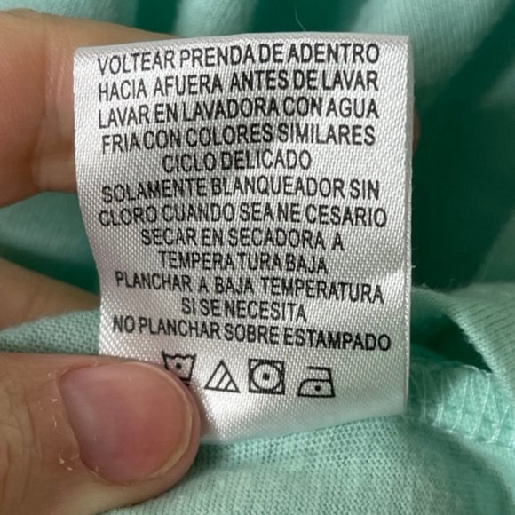 CARE BEARS | Teal Cropped Short Sleeve Tie Front Top with Embroidery | Size 3X - Picture 7 of 9